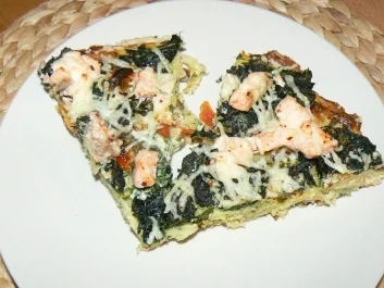 Kartoffelpizza mit Lachs - Rezept