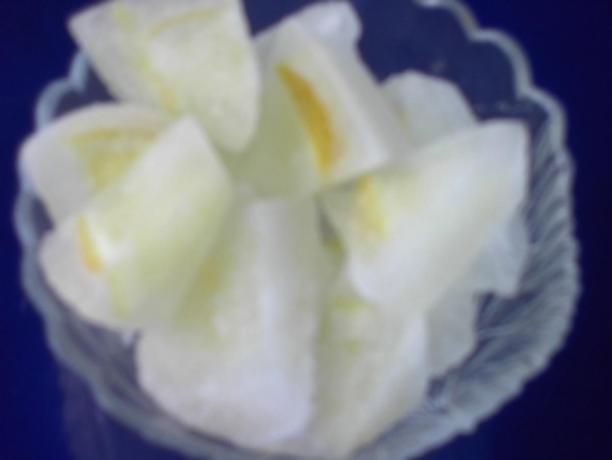 Zitronen - Eiswürfel - Rezept