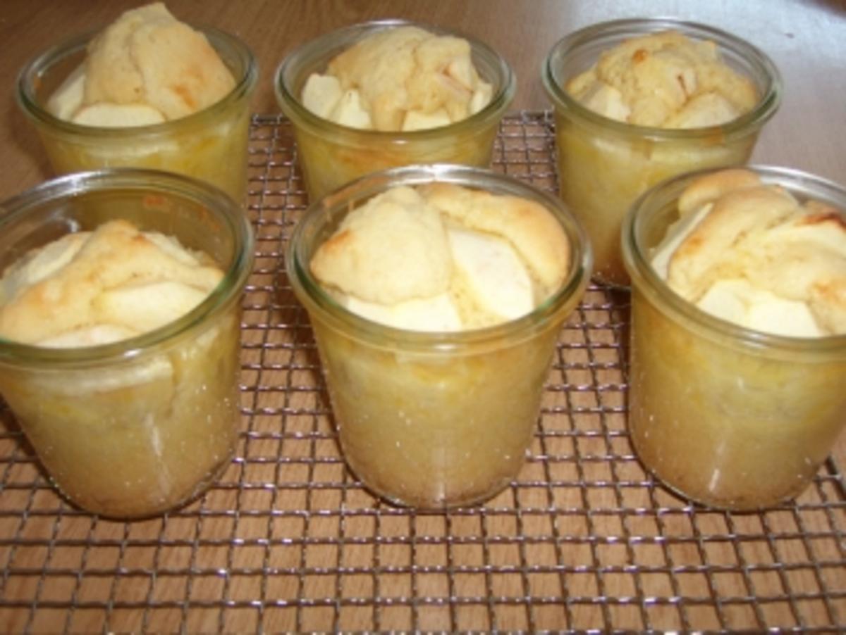 Apfelkuchen im Glas - Rezept