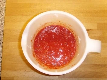 Rezept: Frisches Erdbeerpüree auf… Frisches Erdbeerpüree auf… - Rezept