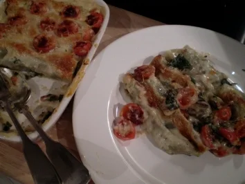 Cannelloni gefüllt mit Spinat - Rezept