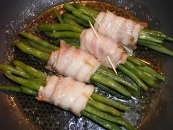 Filetbohnen im Speckmantel - Rezept