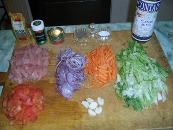 Hähnchenbrustfiletstreifen in Wermuth-Sauce zu Teigwaren - Rezept