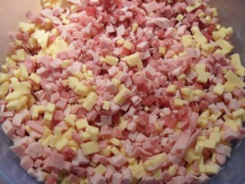 Party Schinken Käse Brötchen - einfach - 274 kcal/100g