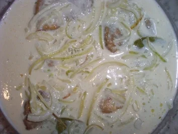 Schweinefilet mit Zwiebel-Knoblauchsauce - Rezept