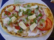Naan-Bread-Pizza - Rezept