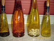 Chili - Öl , Pfeffer - Öl , Lorbeer - Zwiebel - Öl , Knoblauch - Öl - Rezept