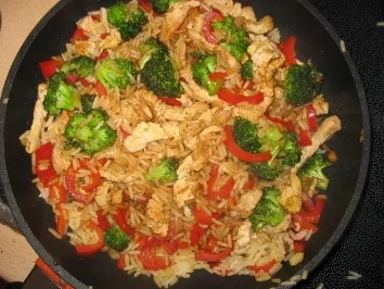 Putenbrust mit Curryreis - Rezept