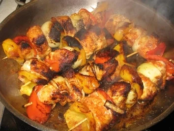 Schaschlik aus Putenfilet - Rezept