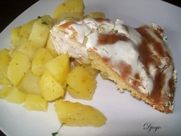 Hähnchen in Teig gebacken - Rezept