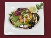 Insalata Norberto - Grünkern-Dinkel-Taler mit Blattsalat (Norbert Schramm) - Rezept