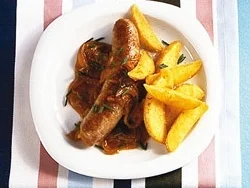 Bratwurst an Biersauce - Rezept