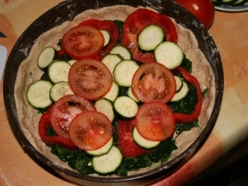 Gemüse Kuchen - Rezept