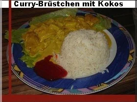 Curry-Brüstchen mit Kokos und Ananas - Rezept - Bild Nr. 2