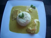 Curry-Brüstchen mit Kokos und Ananas - Rezept