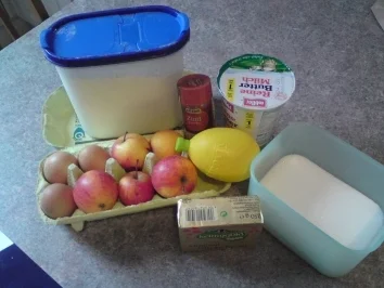 Apfel-Buttermilchblechkuchen - Rezept