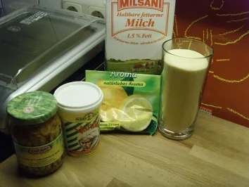 Rezept: Dinkelgrieß mit gesüßten Nüssen…. Dinkelgrieß mit gesüßten Nüssen…. - Rezept