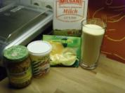 Dinkelgrieß mit gesüßten Nüssen…. - Rezept