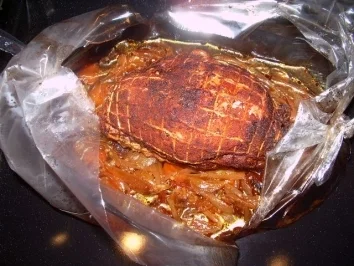 Putenrollbraten im Bratenschlauch - Rezept