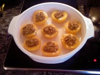 Rezept: Amaretto-Pfirsiche Amaretto-Pfirsiche - Rezept