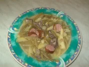 Rezept: Fitschbonnezupp ~ Schnittbohnensuppe Fitschbonnezupp ~ Schnittbohnensuppe - Rezept