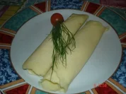 Gefüllte Palatschinken mal herzhaft - Rezept