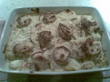 Schweinefilet überbacken - Rezept