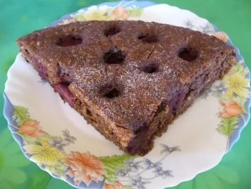 Torten: Nuß-Schokolade-Torte mit Kirschen - Rezept - Bild Nr. 3