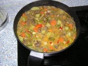 Hackpfanne mit Gurke - Rezept