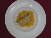 Zitronen-Lachs auf Trüffelpasta - Rezept