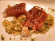 Heilbutt-Saltimbocca mit ligurischem Kartoffelsalat - Rezept