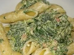 Cremige Penne an Spinat - Rezept