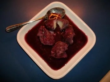 Rezept: Blaubeersuppe mit Mehlklößen Blaubeersuppe mit Mehlklößen - Rezept