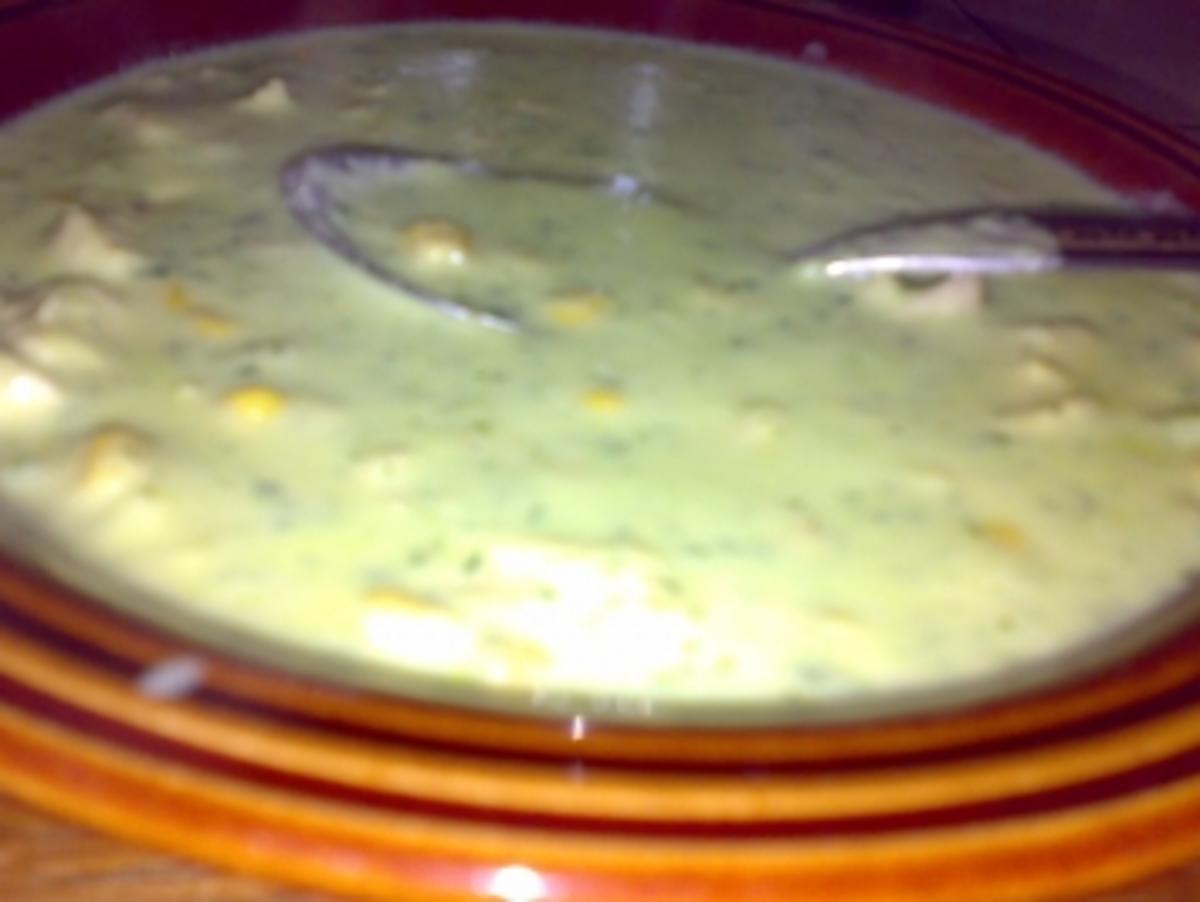 Zucchini-Mais-Cremesuppe - Rezept