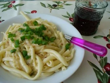 Rezept: Spaghetti mit Zwiebelcreme Spaghetti mit Zwiebelcreme - Rezept