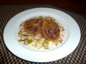 Herzhafte Kartoffelschnecken mit Hackfleisch und Rahmporree - Rezept