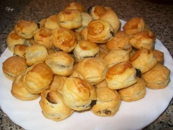 Mohn Blätterteig Kugeln - Rezept