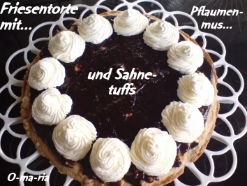 Kuchen  Friesentorte mit Pflaumenmus und Sahne - Rezept - Bild Nr. 7