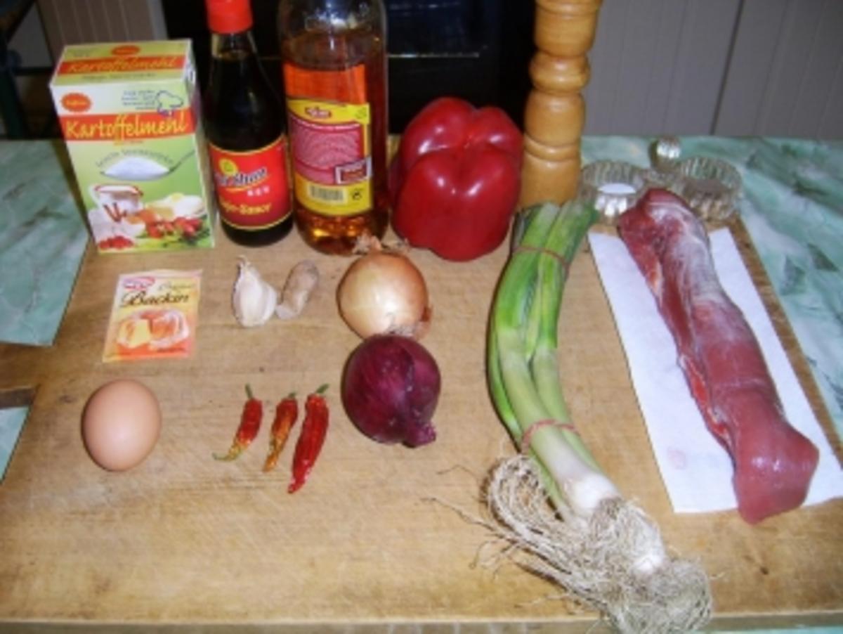Filet mit Paprika und Zwiebeln - Rezept