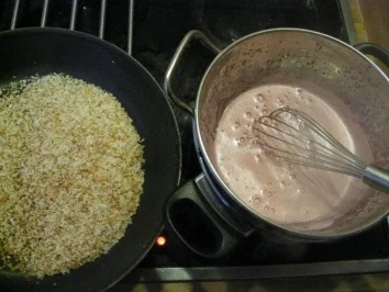 Überbackener KIBA - Traum mit Schokoladeneiscreme in der Hippenschale - Rezept