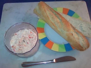 Paprika auf's Brot - Rezept
