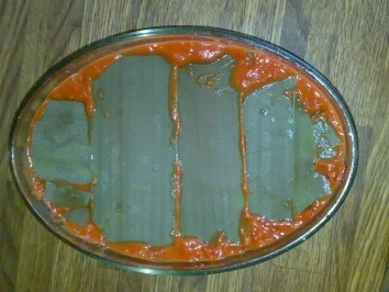 Lasagne mit Hähnchen und Spinat - Rezept