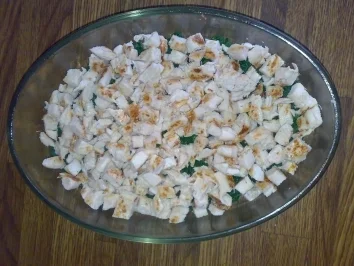 Lasagne mit Hähnchen und Spinat - Rezept