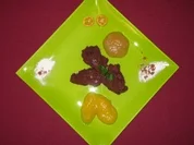 Rezept: Pumpernickelmus auf Fruchtspiegel Pumpernickelmus auf Fruchtspiegel - Rezept