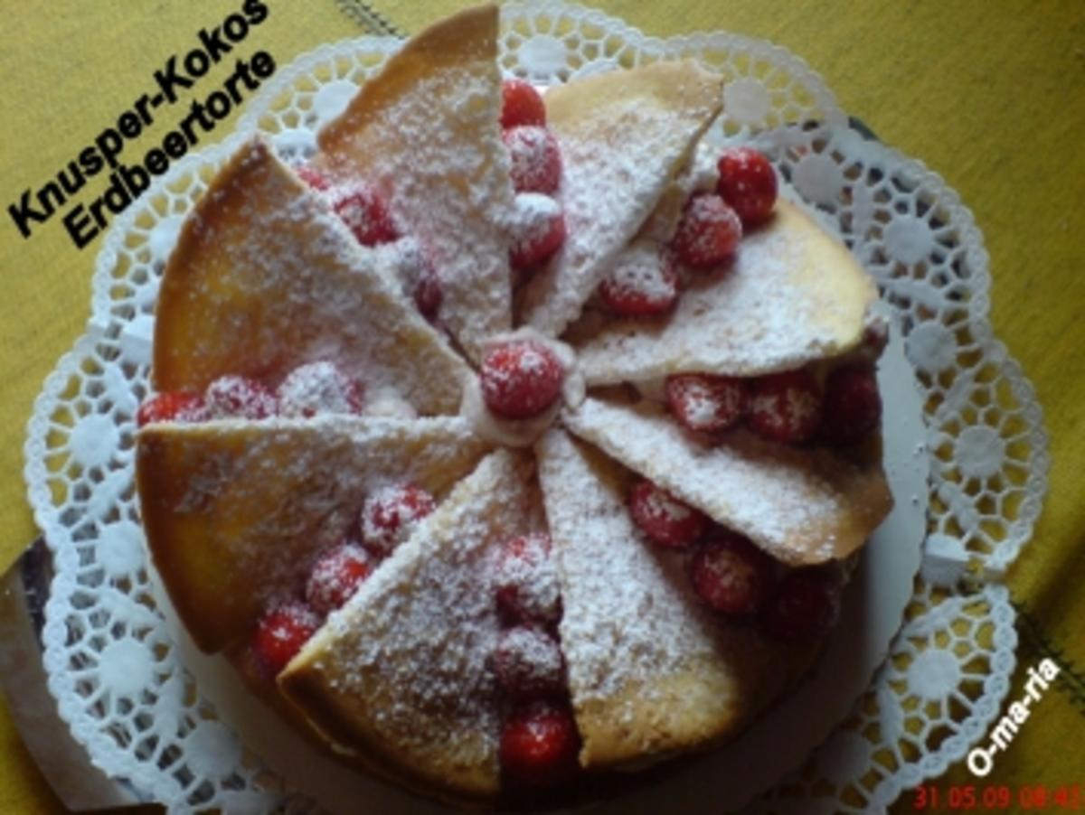 Kuchen  Knusper~Kokos~Erdbeer~Torte - Rezept