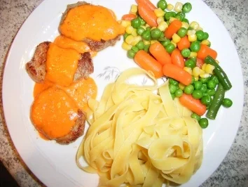 Schweinefilet mit Paprikasauce - Rezept