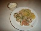Hascheeknödeln mit Sauerkraut und Krensoße - Rezept