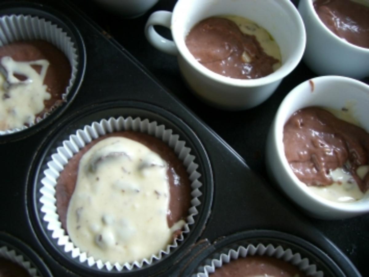 Muffins : " Schwarz-weiß " Muffins - Rezept - Bild Nr. 2