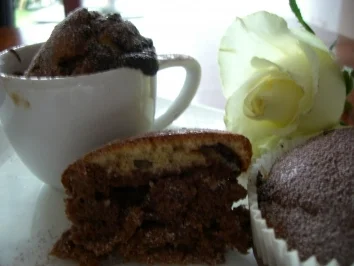 Muffins : " Schwarz-weiß " Muffins - Rezept - Bild Nr. 5