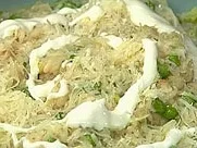 Kopfsalatrisotto mit Erbsen und Ziegenjoghurt - Rezept